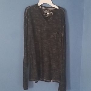 Copper and Oak Black Long Sleeve Tee Size L